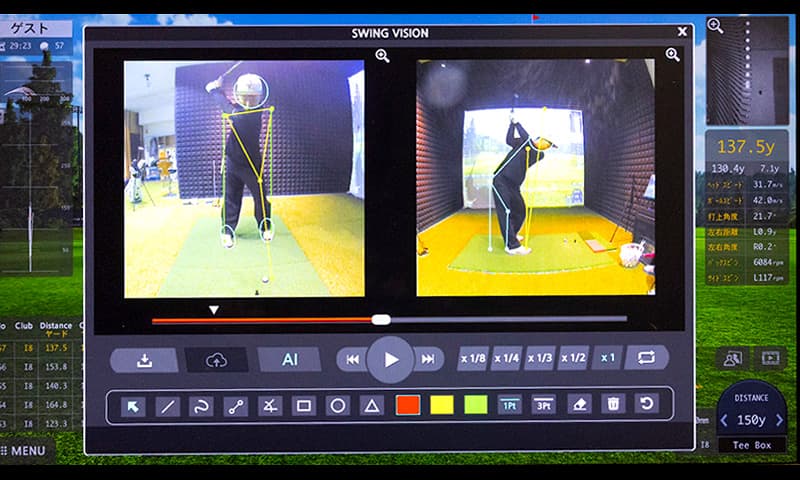 データ×映像による 精密スイング解析